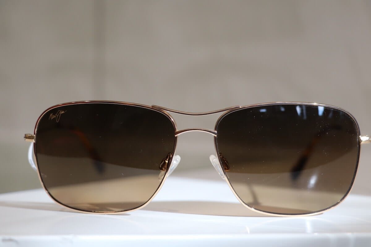 Sonnenbrille mit schmalem Metallgestell von Maui Jim