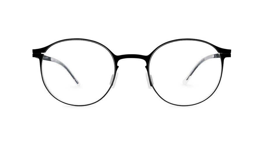 Forntalansicht einer Brille von LooL mit runden Brillengläsern und Metallgestell