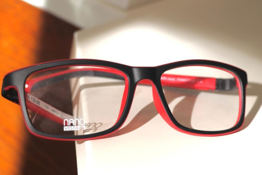 Rot-schwarze Kinderbrille von Nanovista